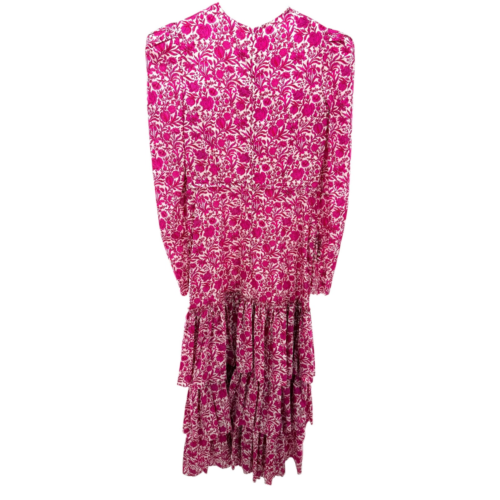Nwt The Vampire's Wife The Liberty Dress 3/4 Fuchsia Sambourne Cotton Silk Sz 10 — image 8 of 8